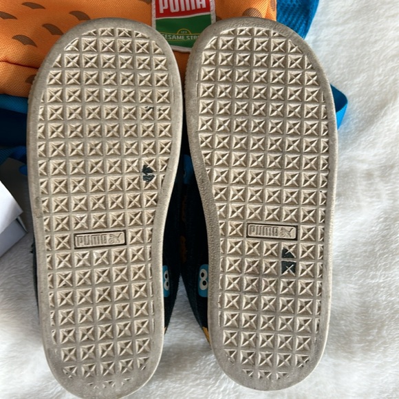 Puma x Cookie Monster toddler backpack and sneakers size 10 - Picture 6 of 9